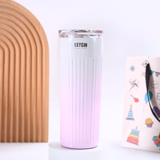 Tasse de voyage isolée en acier inoxydable à double paroi de 500 ml