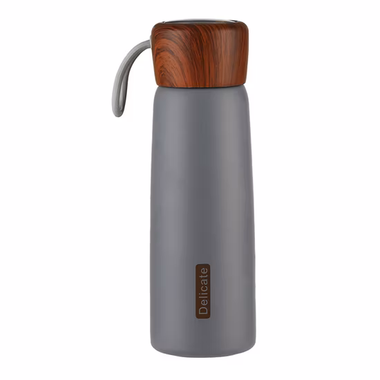 Flacon à vide à balle en acier inoxydable à large bouche de 500 ml avec écharpe