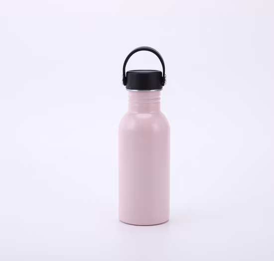 Bouteille d'eau de sport en forme de cola en acier inoxydable 304, à paroi unique, 750ml, vente en gros